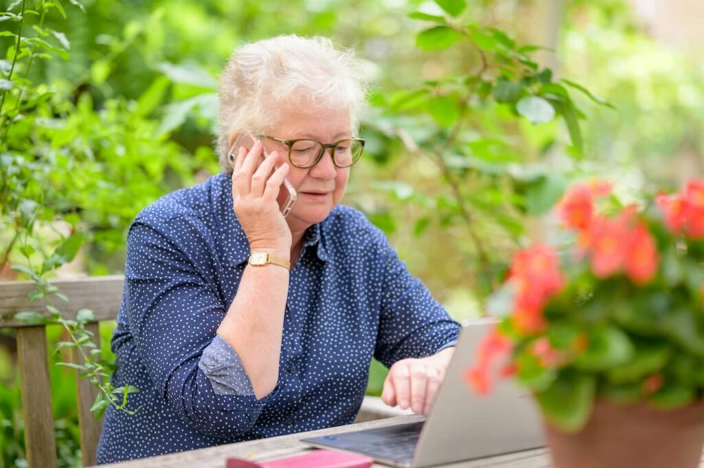 An older person out and about on their own terms